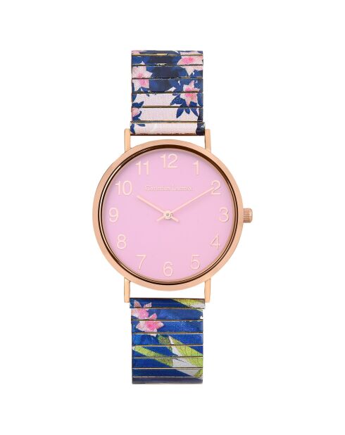 Montre Femme en Acier bleue