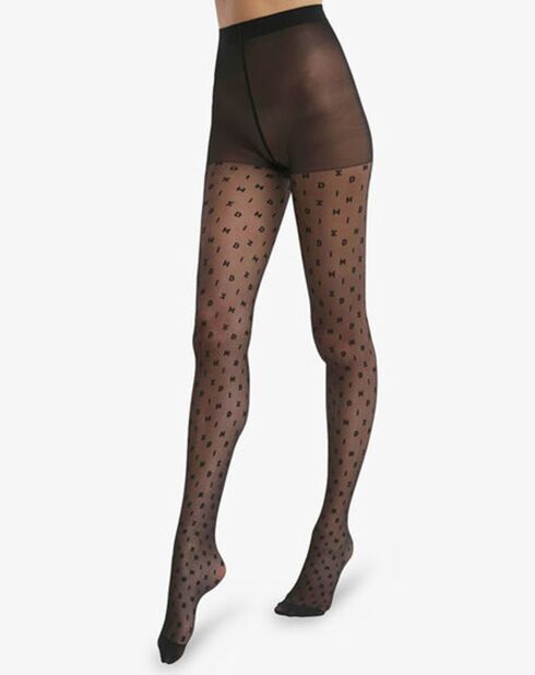 Collants Style Logo Mania 16 deniers noirs