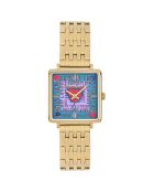 Orologio da donna in acciaio placcato in oro giallo