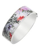 Silber/mehrfarbig versilberter Herbier-Armreif