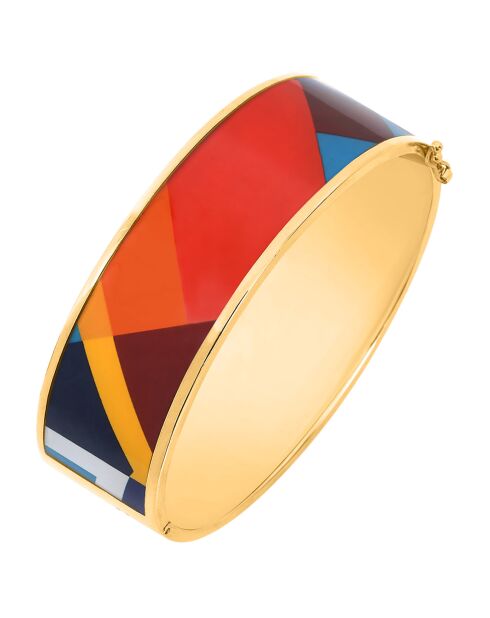 Armreif Mosaic Freak aus Gelbgold/mehrfarbig vergoldet