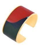 Armreif Mosaic Freak aus Gelbgold/mehrfarbig vergoldet