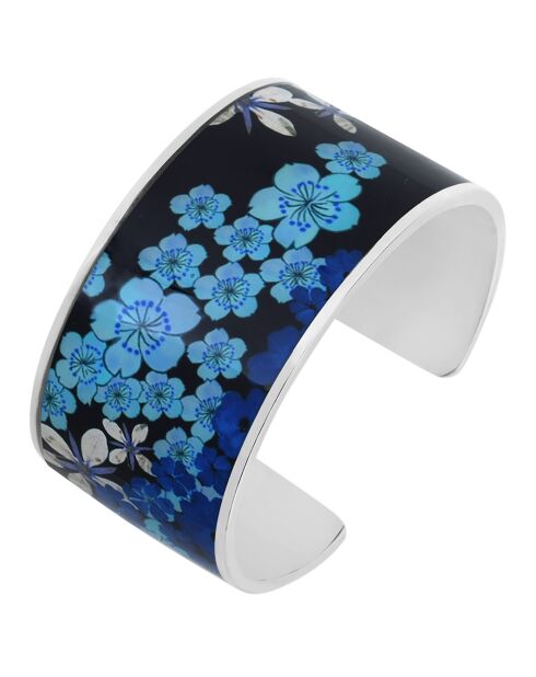 Flowers Galaxy Armreif versilbert/blau plattiert