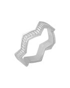 Versilberter Patchwork-Ring