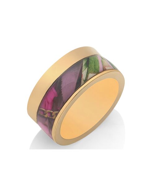 Botanic Rainbow ring in goud/geelgoud/veelkleurig verguld
