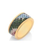 Prend Moi Ta Plume ring in verguld geelgoud/blauw/groen verguld