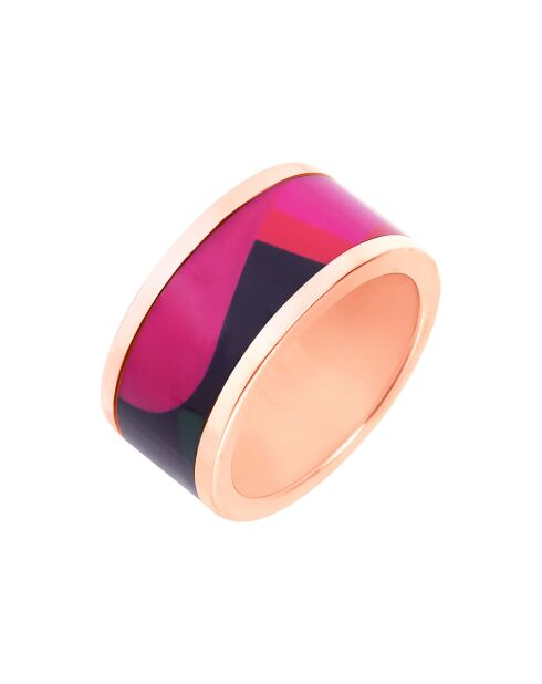 Mosaic Freak ring in geel, roségoud/roze verguld