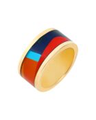 Ring Mosaic Freak aus Gelbgold/Blau/Rotgold