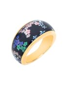 Ring Flowers Galaxy aus Gelbgold/Blaugold