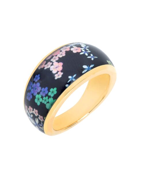 Ring Flowers Galaxy aus Gelbgold/Blaugold