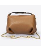 Sac à main en Cuir Ellie cognac - 28x10x14 cm