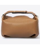 Sac à main en Cuir Ellie cognac - 28x10x14 cm