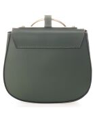 Sac bandoulière en Cuir vert - 22x8x20 cm