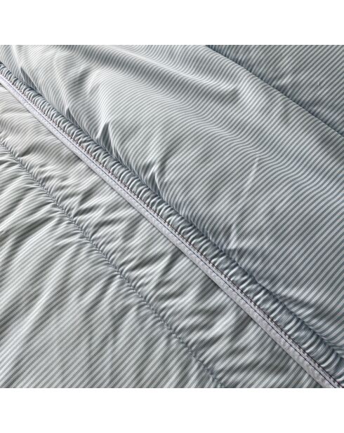 Couette Tempérée  Top Cool rayée blanc/bleu