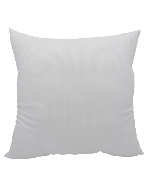 Oreiller moelleux Luxe satin de coton blanc - 60x60 cm