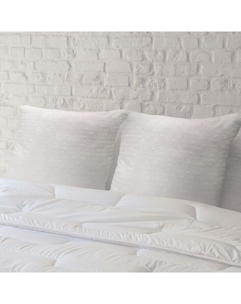 Oreiller moelleux Microfibre Bubble  blanc - 65x65 cm