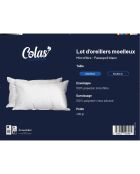 2 Oreillers Moelleux  Microfibre blancs - 45x70 cm