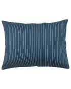 Taie d'oreiller rectangulaire Pheonix en satin de coton bleue - 50x70 cm