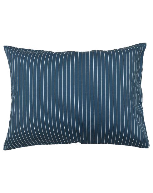 Taie d'oreiller rectangulaire Pheonix en satin de coton bleue - 50x70 cm