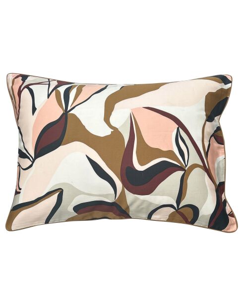 Taie d'oreiller rectangulaire Pisano en satin de coton multicolore - 50x70 cm