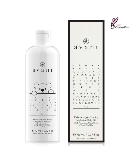Huile Calmante de Nuit à l'Huile d'Argan Pour Bébé - 70 ml