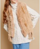 Gilet sans manches Loanne camel