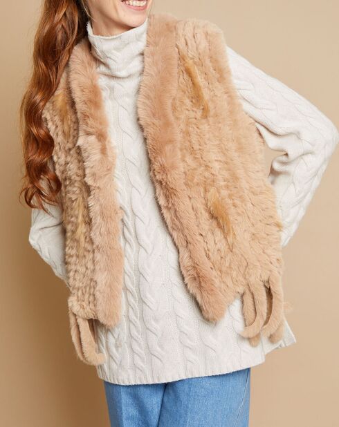 Gilet sans manches Loanne camel