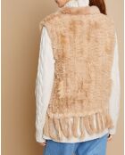Gilet sans manches Loanne camel