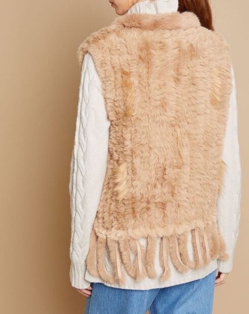 Gilet sans manches Loanne camel