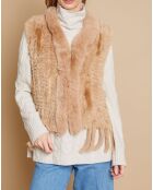 Gilet sans manches Loanne camel