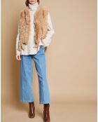 Gilet sans manches Loanne camel