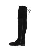 Cuissardes en Velours de Cuir Maria noires
