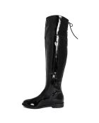 Cuissardes en Cuir Verni Blaise noires