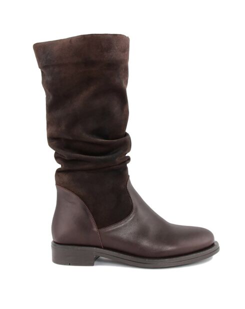 Bottes en Cuir Tamara marron