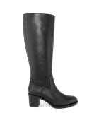 Bottes en Cuir Romy noires - Talon 6.5 cm