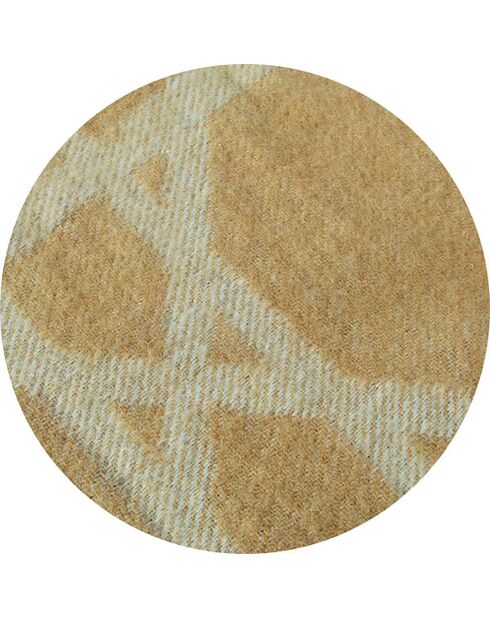 Coperta Le Cannet in misto lana champagne