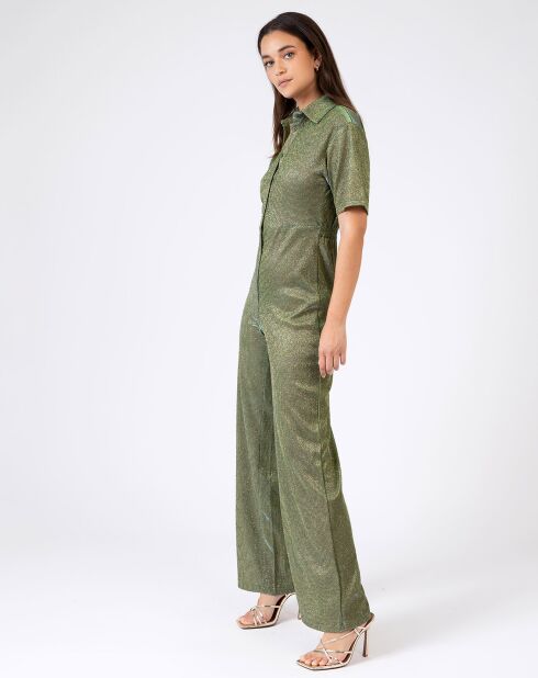 Combinaison lurex Eliza verte
