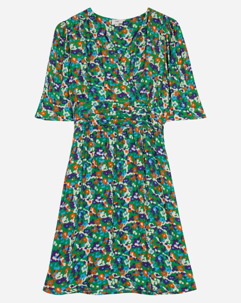 Robe Millow vert/multicolore