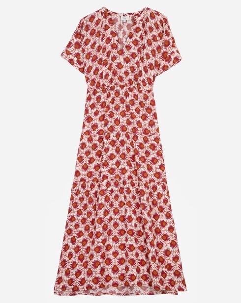 Robe Motta rouge/écru