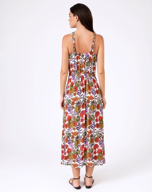Robe Muguelle crème/multicolore
