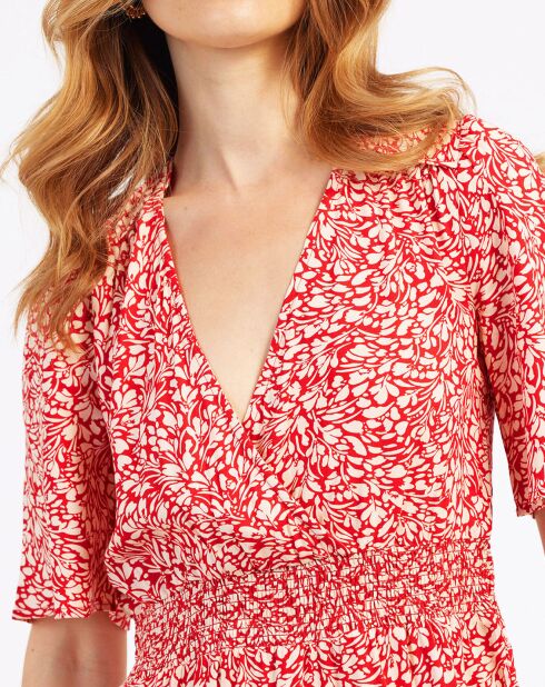 Vestido rojo Okarito berenice