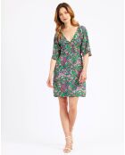 Robe Oliza vert/multicolore