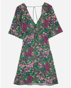 Robe Oliza vert/multicolore