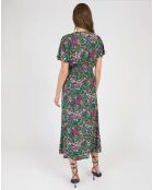 Robe Ombry vert/multicolore