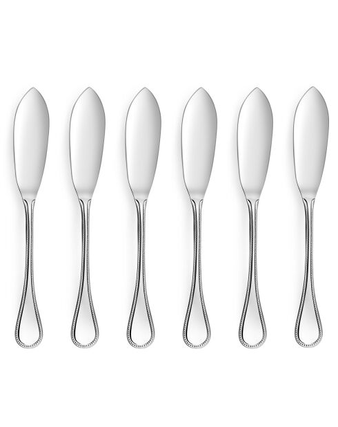 6 Le Perle graue Fischmesser - 21,5 cm