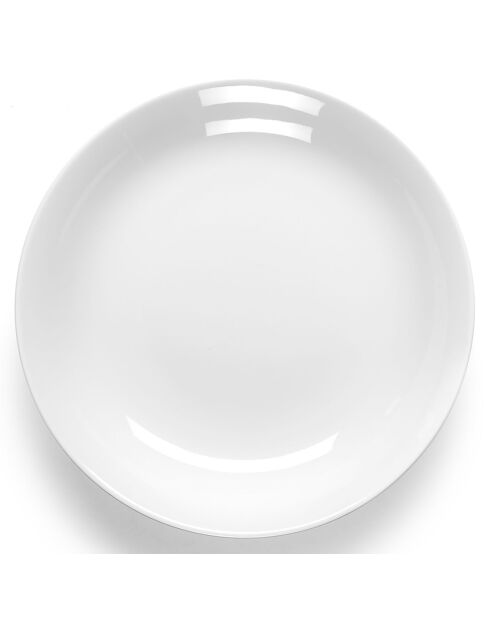 Servies van wit porselein van hermelijn - 18 stuks