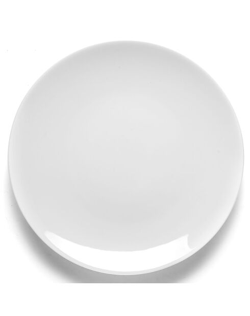 Servies van wit porselein van hermelijn - 18 stuks