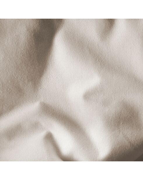 Witte flanellen dekbedovertrekset Laura