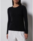 Pull 100% Cachemire Nami col rond noir