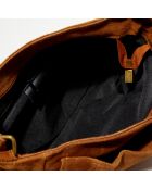 Borsa a tracolla Katya in pelle cammello - 24x18x7,5 cm